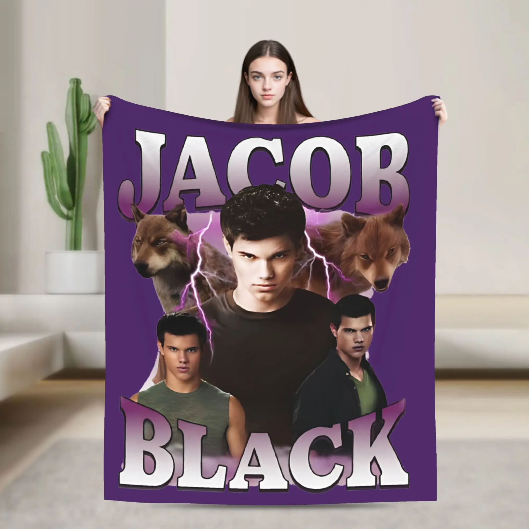 Jacob Black Knitted Blanket Fleece The Twilight Saga Vintage Movie Warm Throw Blankets for Outdoor Travel Bed Rug
Jacob Black Knitted Blanket Fleece The Twilight Saga Vintage Movie Warm Throw Blankets for Outdoor Travel Bed Rug