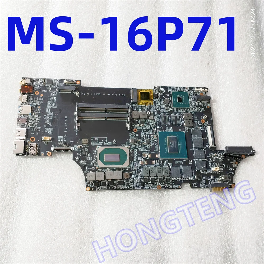 Original MS-16P71 FOR MSI GE63 RAIDER RGB 9SG MS-16P7 LAPTOP MOTHERBOARD WITH I7-9750H AND GTX1660 TI 100% Works Perfectly
Original MS-16P71 FOR MSI GE63 RAIDER RGB 9SG MS-16P7 LAPTOP MOTHERBOARD WITH I7-9750H AND GTX1660 TI 100% Works Perfectly