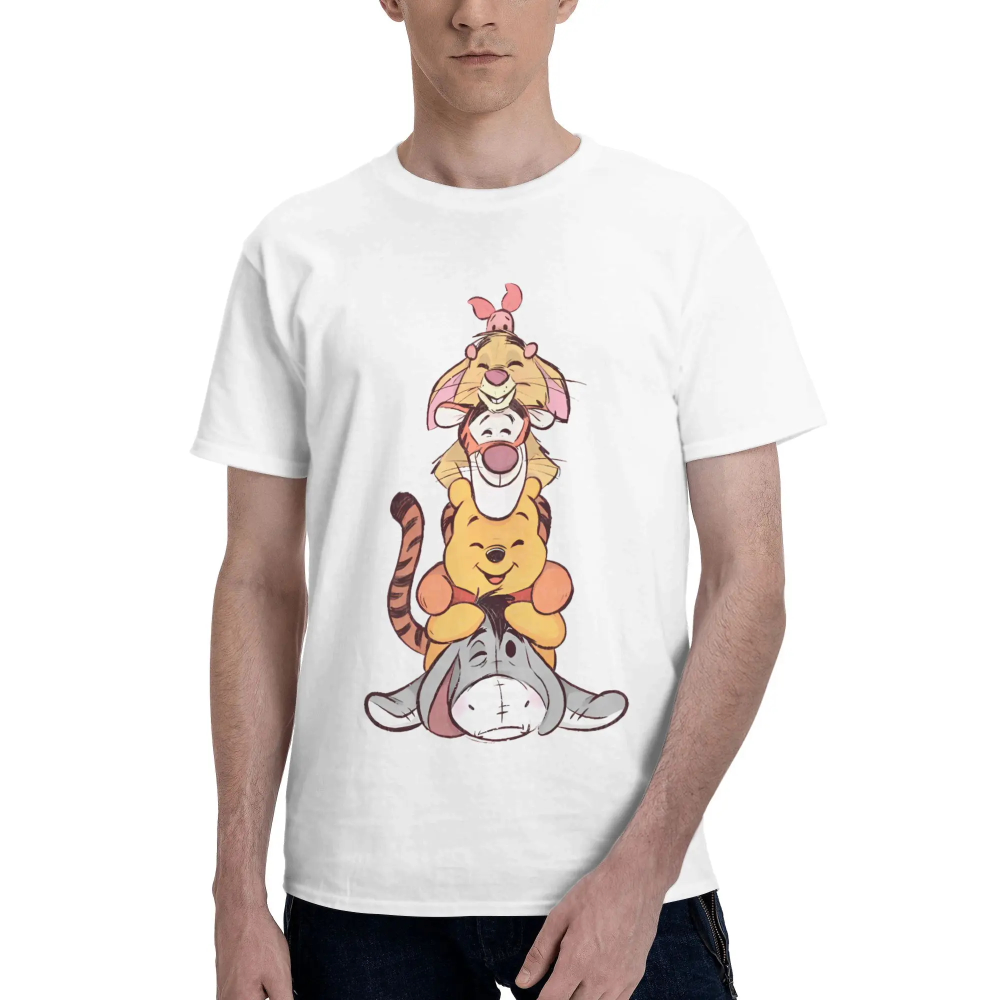Winnie The Pooh T-Shirt Summer Hipster T-Shirts Men 100% Cotton Crewneck Oversize Tees Short Sleeves Vintage Tops
Winnie The Pooh T-Shirt Summer Hipster T-Shirts Men 100% Cotton Crewneck Oversize Tees Short Sleeves Vintage Tops