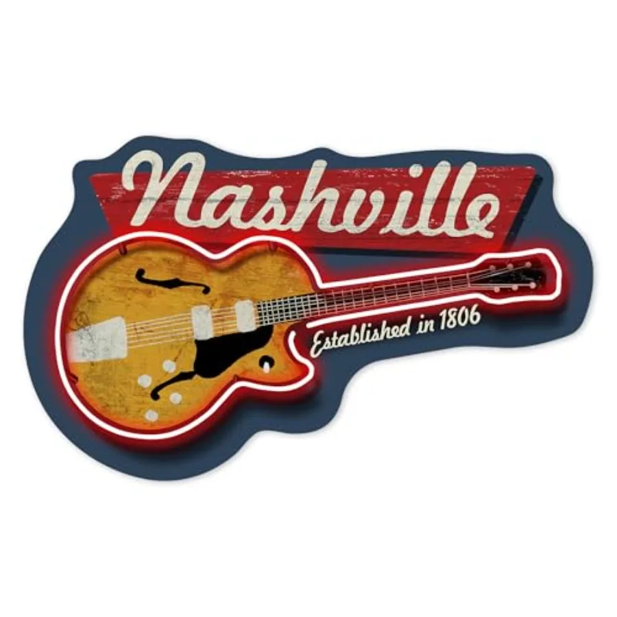 Sticker Nashville, Tennessee, Vintage Guitar Sign, Die Cut Vinyl, Waterproof Decal for Cars, Water Bottles, Laptops, Coolers,Sm
Sticker Nashville, Tennessee, Vintage Guitar Sign, Die Cut Vinyl, Waterproof Decal for Cars, Water Bottles, Laptops, Coolers,Sm