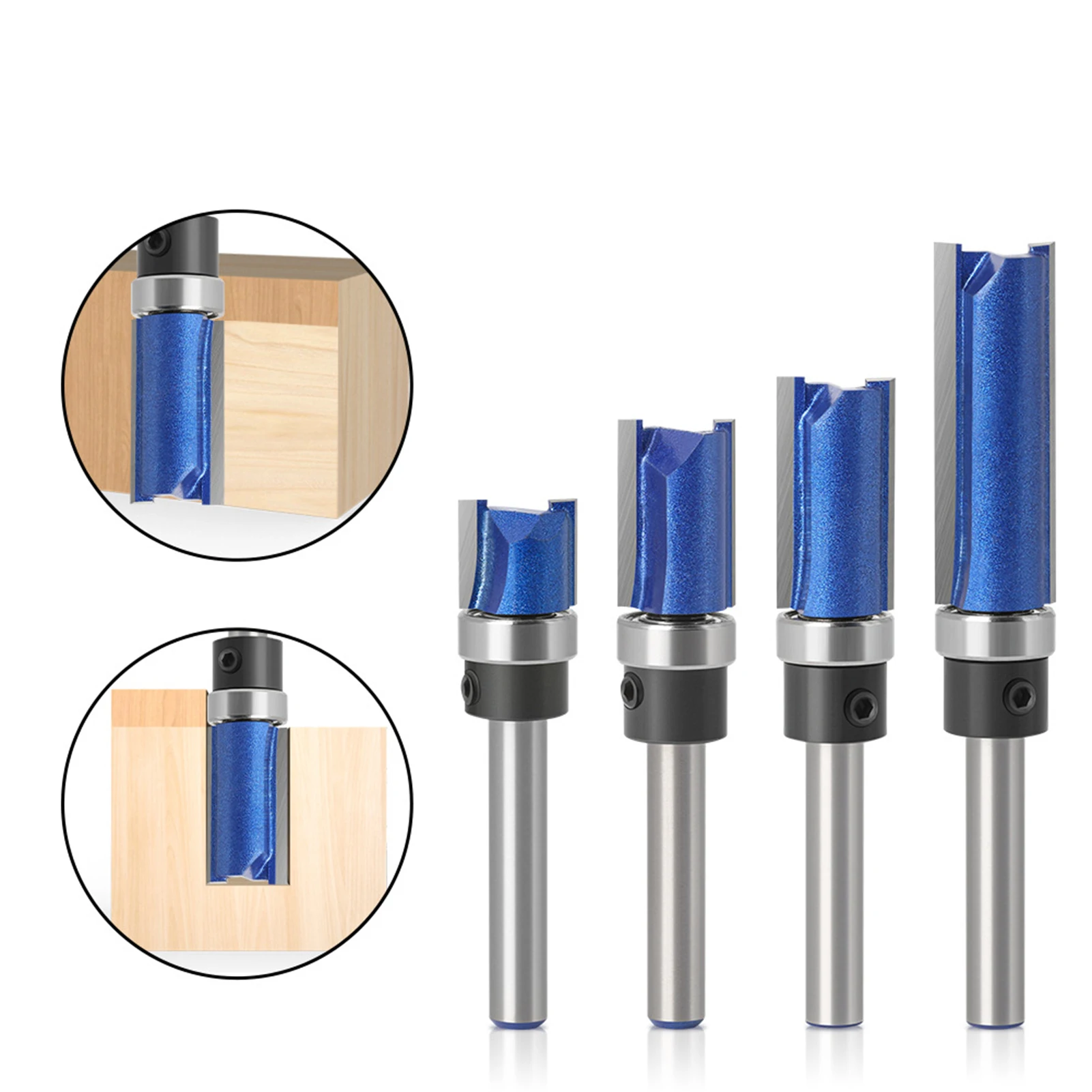 4pcs 1/4 Inch Tungsten Carbide Slotting Milling Cutter Woodworking CNC-Pattern Flush Trim Bit Set Micro-Grain Carbide Blades
4pcs 1/4 Inch Tungsten Carbide Slotting Milling Cutter Woodworking CNC-Pattern Flush Trim Bit Set Micro-Grain Carbide Blades