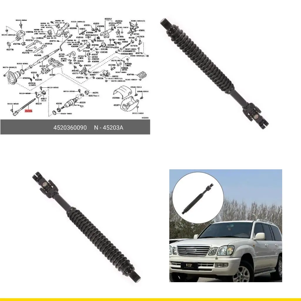 SZCH Intermediate Shaft 45203-60090 for 1988-2007 Automotive Accessories Replacement Part Easy Installation
SZCH Intermediate Shaft 45203-60090 for 1988-2007 Automotive Accessories Replacement Part Easy Installation
