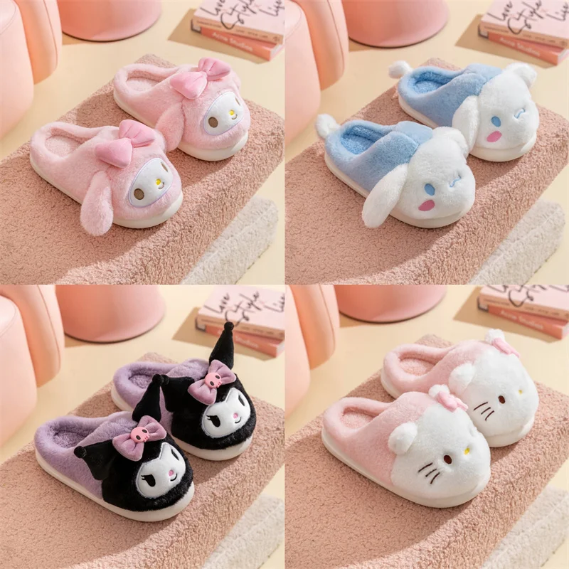 Kawaii My Melody Kuromi Cinnamoroll Мультяшные Детские хлопковые тапочки зимнее аниме Sanrio Girl Heart плюшевая хлопковая обувь
Kawaii My Melody Kuromi Cinnamoroll Мультяшные Детские хлопковые тапочки зимнее аниме Sanrio Girl Heart плюшевая хлопковая обувь
