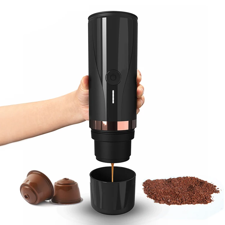 Portable Espresso Machine Compatible with Ground Coffee or Capsule Coffee USB Rechargeable Aluminum Coffee Maker
Portable Espresso Machine Compatible with Ground Coffee or Capsule Coffee USB Rechargeable Aluminum Coffee Maker