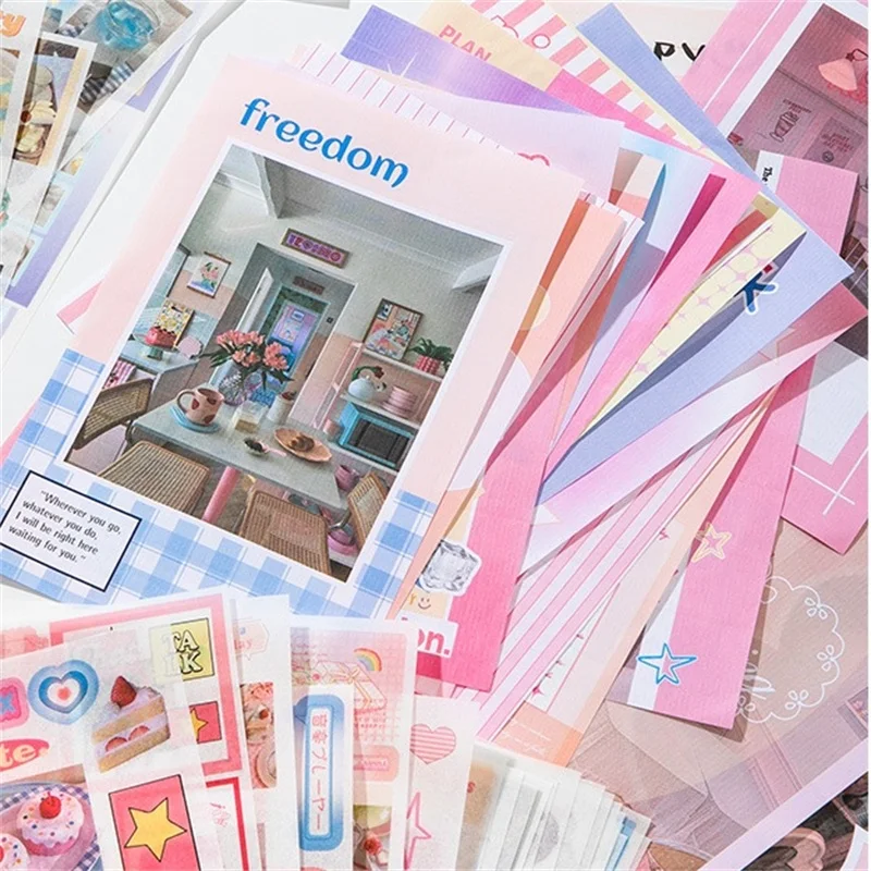 50sheets Sweet Party Series Kawaii Ins Girl Style Die Cutting Stickers Book DIY Diary Album Scrapbook Stationery Stickers
50sheets Sweet Party Series Kawaii Ins Girl Style Die Cutting Stickers Book DIY Diary Album Scrapbook Stationery Stickers