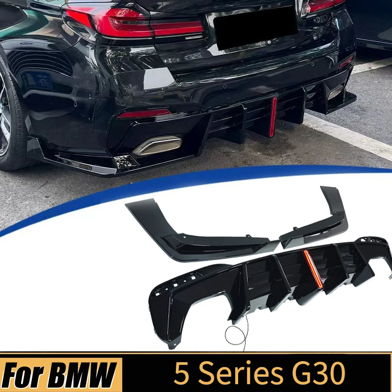 For BMW 5 Series G30 2017-2023 Rear Bumper Diffuser lip Spoiler Guard Board Corner Bodykits Tuning Modified TOP Style LED Lights
For BMW 5 Series G30 2017-2023 Rear Bumper Diffuser lip Spoiler Guard Board Corner Bodykits Tuning Modified TOP Style LED Lights