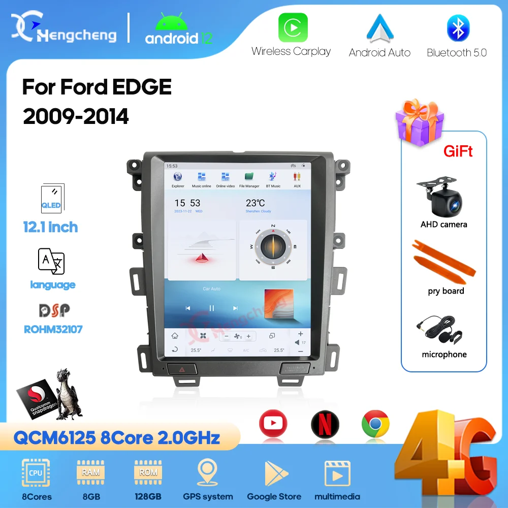 12,1 "Android 12 8 ядер для Ford EDGE 2009-2014 автомобильный мультимедийный видеоплеер GPS-навигация радио авто 8 + 128G Carplay 4G 360 камера
12,1 "Android 12 8 ядер для Ford EDGE 2009-2014 автомобильный мультимедийный видеоплеер GPS-навигация радио авто 8 + 128G Carplay 4G 360 камера