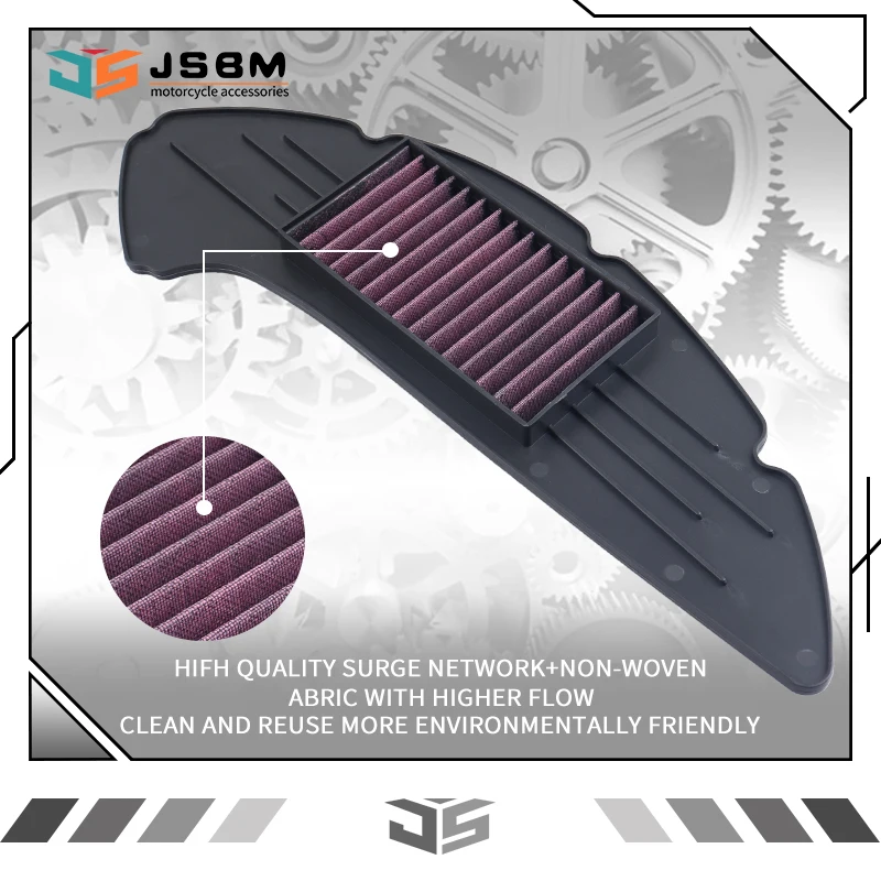 JSBM Motorcycle Washable High Flow Air filter For YAMAHA NMAX155 N-MAX155 NMAX N-MAX 155 2020 2021 2022 2023 Intake Cleaner
JSBM Motorcycle Washable High Flow Air filter For YAMAHA NMAX155 N-MAX155 NMAX N-MAX 155 2020 2021 2022 2023 Intake Cleaner