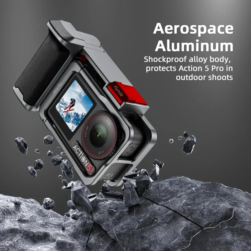 Metal Street Grip Holder For DJI Action 3/4/5 Pro Action Camera Aluminum Alloy Xplorer Grip With Cold Shoe Vlog Camera Holder
Metal Street Grip Holder For DJI Action 3/4/5 Pro Action Camera Aluminum Alloy Xplorer Grip With Cold Shoe Vlog Camera Holder