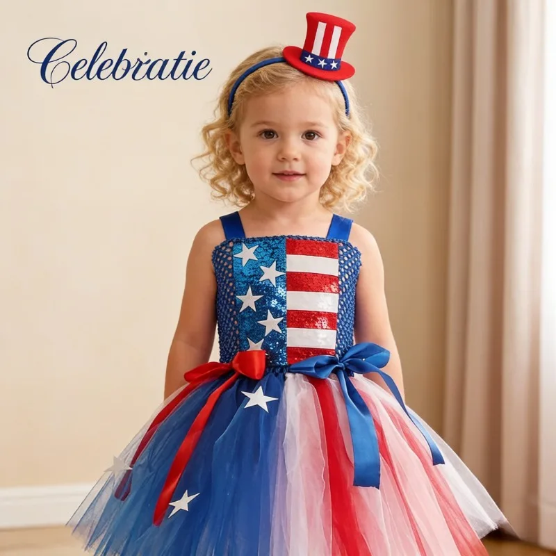 Patriotic Red White Blue Tulle Tutu Skirt USA Independence Day Festival Party Performance Dress Up Costume Fluffy Dance Skirt
Patriotic Red White Blue Tulle Tutu Skirt USA Independence Day Festival Party Performance Dress Up Costume Fluffy Dance Skirt
