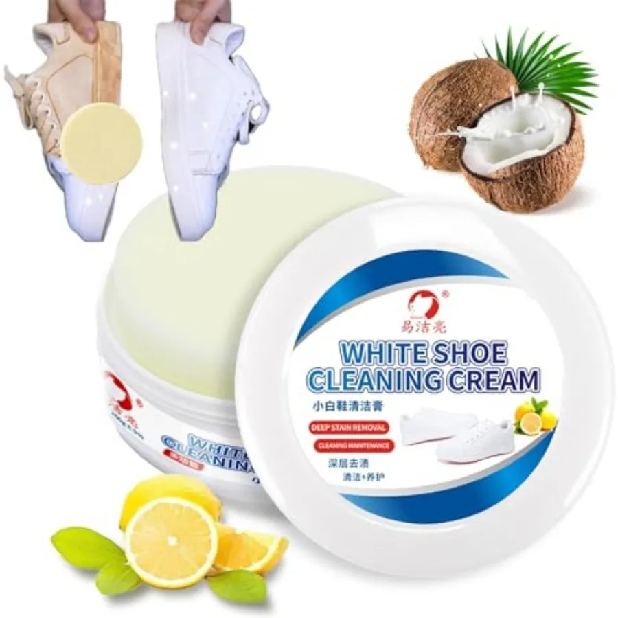 White Shoe Cleaner, New Multi-functional Cleaning and Stain Removal Cream, White Shoes Cleaner, Multipurpose Cleaning Cream, Al
White Shoe Cleaner, New Multi-functional Cleaning and Stain Removal Cream, White Shoes Cleaner, Multipurpose Cleaning Cream, Al