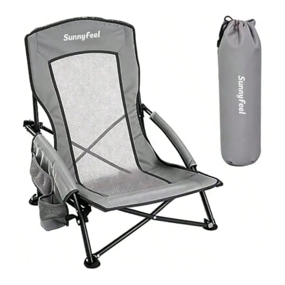 Low Folding Beach Chair For Adults, Portable Lightweight Sling Beach Camping Chairs With Cup Holder, Armrest,Foldable Camp Lawn
Low Folding Beach Chair For Adults, Portable Lightweight Sling Beach Camping Chairs With Cup Holder, Armrest,Foldable Camp Lawn