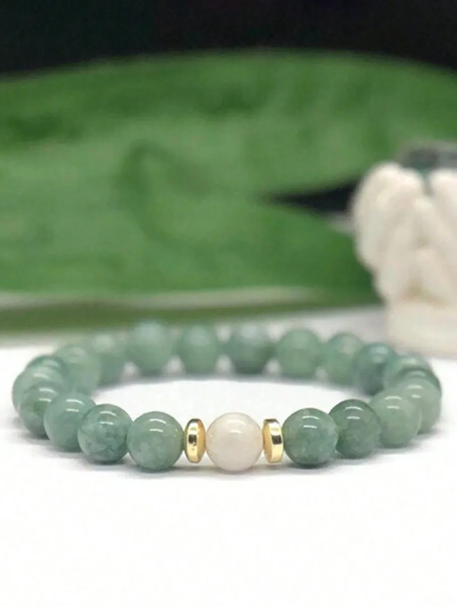 Green Jade Aventurine Moonstone Beaded Bracelet For Unisex Spiritual Meditation Jewelry
Green Jade Aventurine Moonstone Beaded Bracelet For Unisex Spiritual Meditation Jewelry
