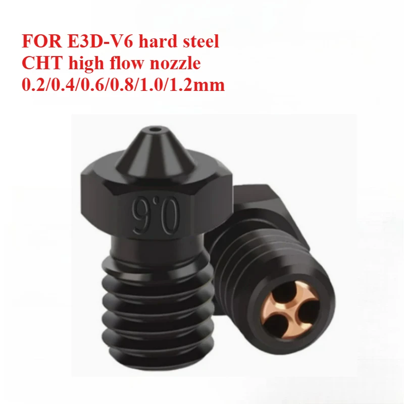 3D Printer Parts FOR E3D V6 Hardened Steel Nozzle CHT Clone High Flow Nozzle Wear Resistant High Temperature Resistant Nozzle
3D Printer Parts FOR E3D V6 Hardened Steel Nozzle CHT Clone High Flow Nozzle Wear Resistant High Temperature Resistant Nozzle