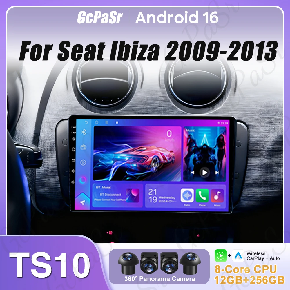 Carplay Android Auto For Seat Ibiza 2009-2013 Display Video No 2din Car Radio GPS Navigation DVD DSP 5G Wifi Stereo Car Monitor
Carplay Android Auto For Seat Ibiza 2009-2013 Display Video No 2din Car Radio GPS Navigation DVD DSP 5G Wifi Stereo Car Monitor