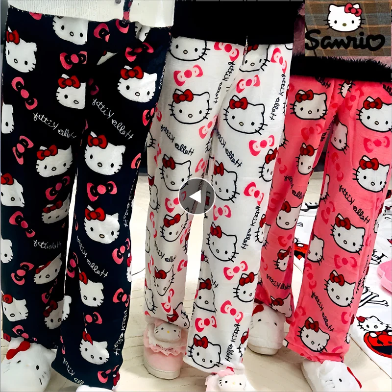 Sanrio Hello Kitty Pajamas Pants Women Autumn Winter Flannel Trousers Fashion Household Kawaii Pajama Cartoon Casual Home Pants
Sanrio Hello Kitty Pajamas Pants Women Autumn Winter Flannel Trousers Fashion Household Kawaii Pajama Cartoon Casual Home Pants