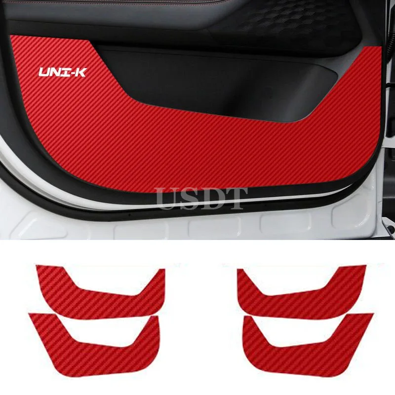 Для Changan UNIK UNI-K 2022 2023 2024, аксессуары, кожаная наклейка из углеродного волокна, защитный коврик для двери 
Для Changan UNIK UNI-K 2022 2023 2024, аксессуары, кожаная наклейка из углеродного волокна, защитный коврик для двери