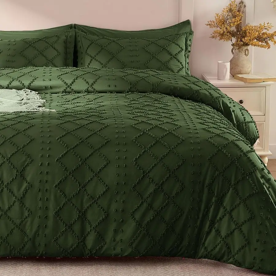 5 шт. пододеяльник в стиле бохо, королевский размер, оливково-зеленый тафтинговый пододеяльник с застежкой-молнией, без одеяла, текстурированное постельное белье в стиле потертого шика
5 шт. пододеяльник в стиле бохо, королевский размер, оливково-зеленый тафтинговый пододеяльник с застежкой-молнией, без одеяла, текстурированное постельное белье в стиле потертого шика