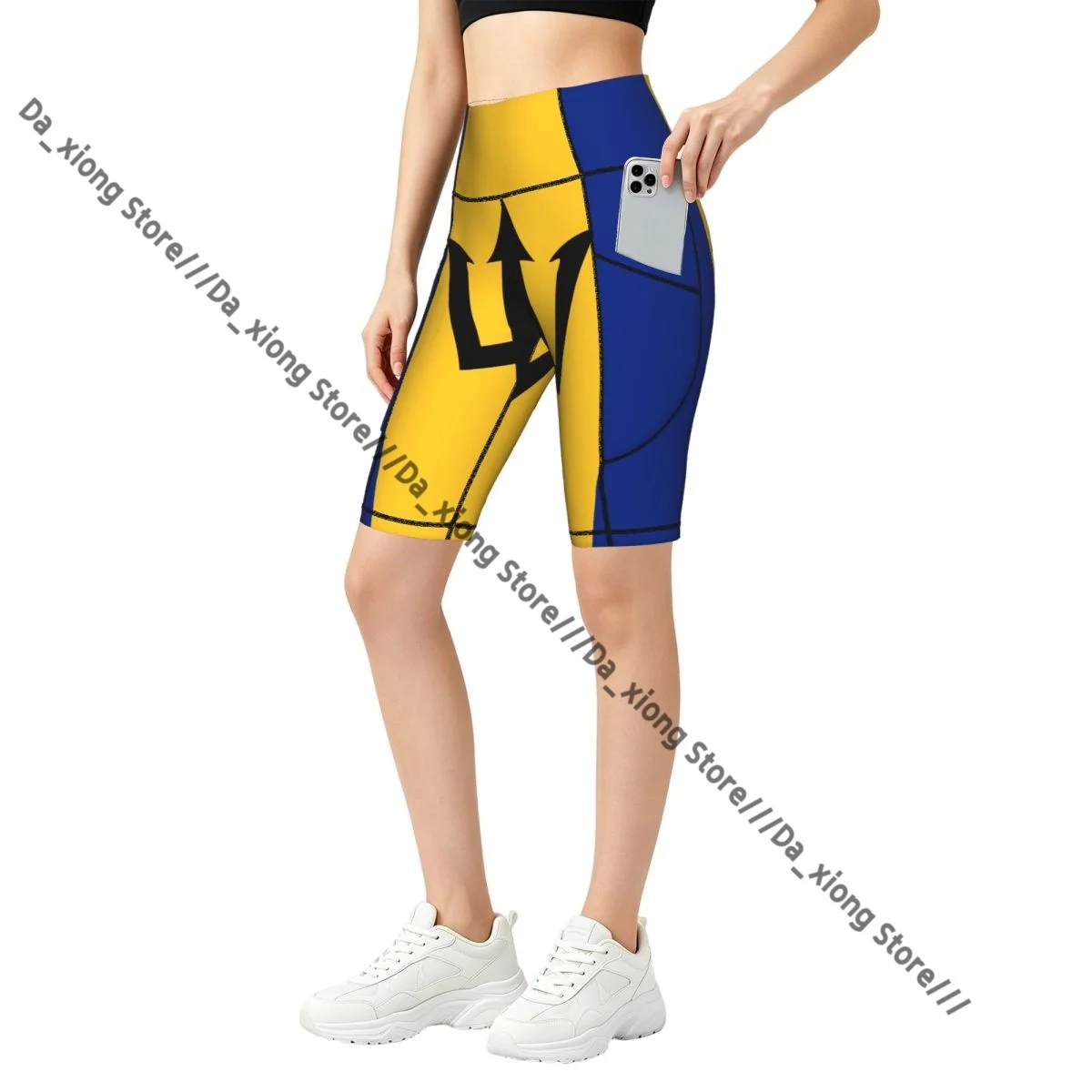 Women High Waist Yoga Shorts Barbados Flag Stretch Hip Lifting Quick Dry Fitness Sports Shorts
Women High Waist Yoga Shorts Barbados Flag Stretch Hip Lifting Quick Dry Fitness Sports Shorts