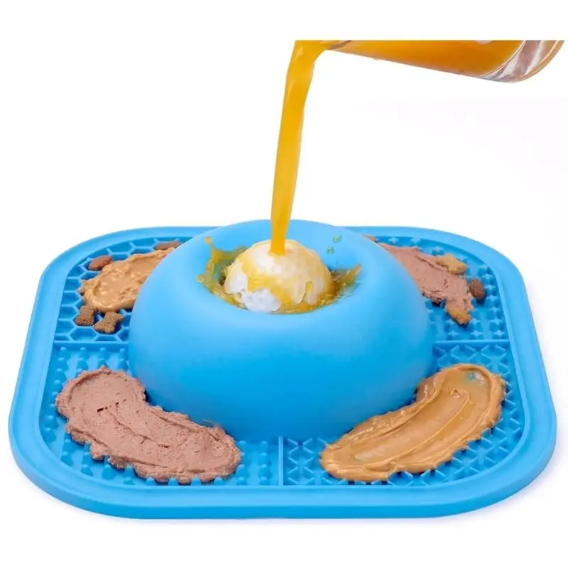 AB41-Anti-Slip Dog Lick Bowl& Lick Mat For Liquid And Thick Treats, Slow Feeder Dog Bowls With Interactive Rolling Ball
AB41-Anti-Slip Dog Lick Bowl& Lick Mat For Liquid And Thick Treats, Slow Feeder Dog Bowls With Interactive Rolling Ball