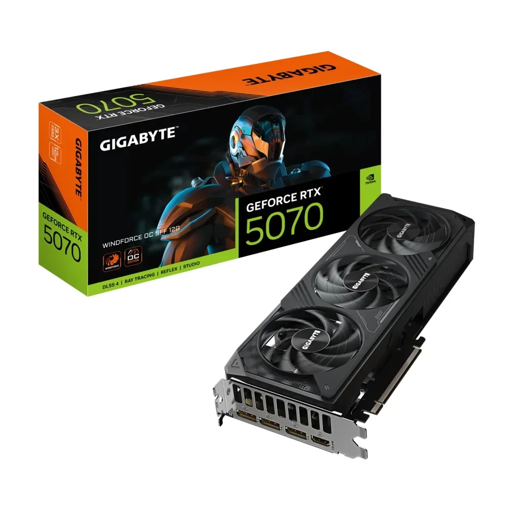 2025 New GeForce RTX 5070 WINDFORCE OC SFF 12G GDDR7 Video Card RTX5070 GPU Gaming Graphics Card for Desktop PC Gaming
2025 New GeForce RTX 5070 WINDFORCE OC SFF 12G GDDR7 Video Card RTX5070 GPU Gaming Graphics Card for Desktop PC Gaming
