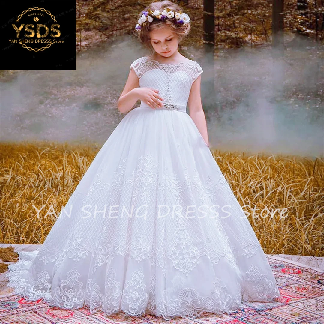 Flower Girl Dress Royal Blue Tulle Puffy Layered Appliques Short Sleeve For Wedding Birthday Banquet Princess Gowns
Flower Girl Dress Royal Blue Tulle Puffy Layered Appliques Short Sleeve For Wedding Birthday Banquet Princess Gowns