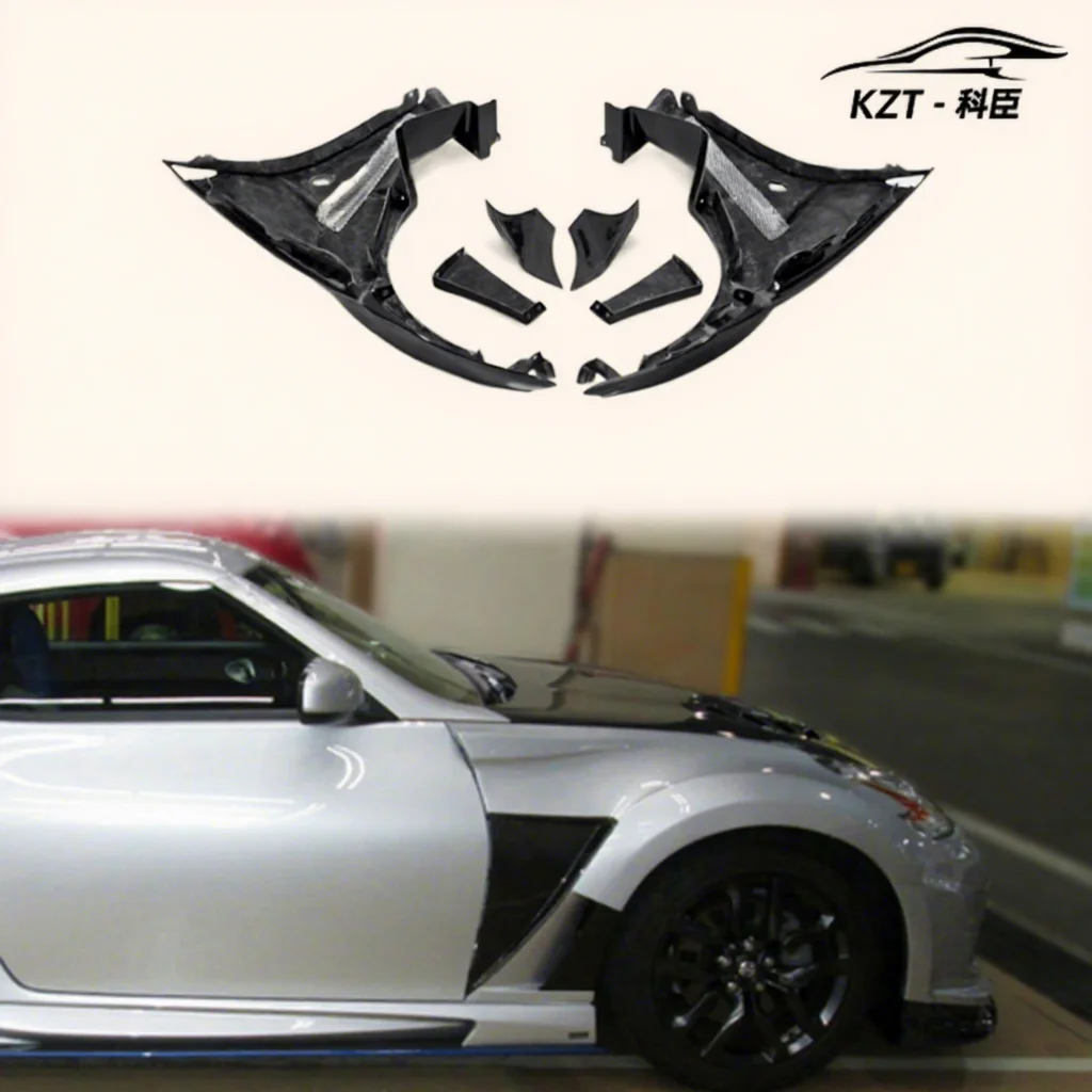 For Nissan Fiber Glass 09 Onwards 370Z Z34 VRS Style Front Fender With Front Bumper Extension High Quality Modification
For Nissan Fiber Glass 09 Onwards 370Z Z34 VRS Style Front Fender With Front Bumper Extension High Quality Modification