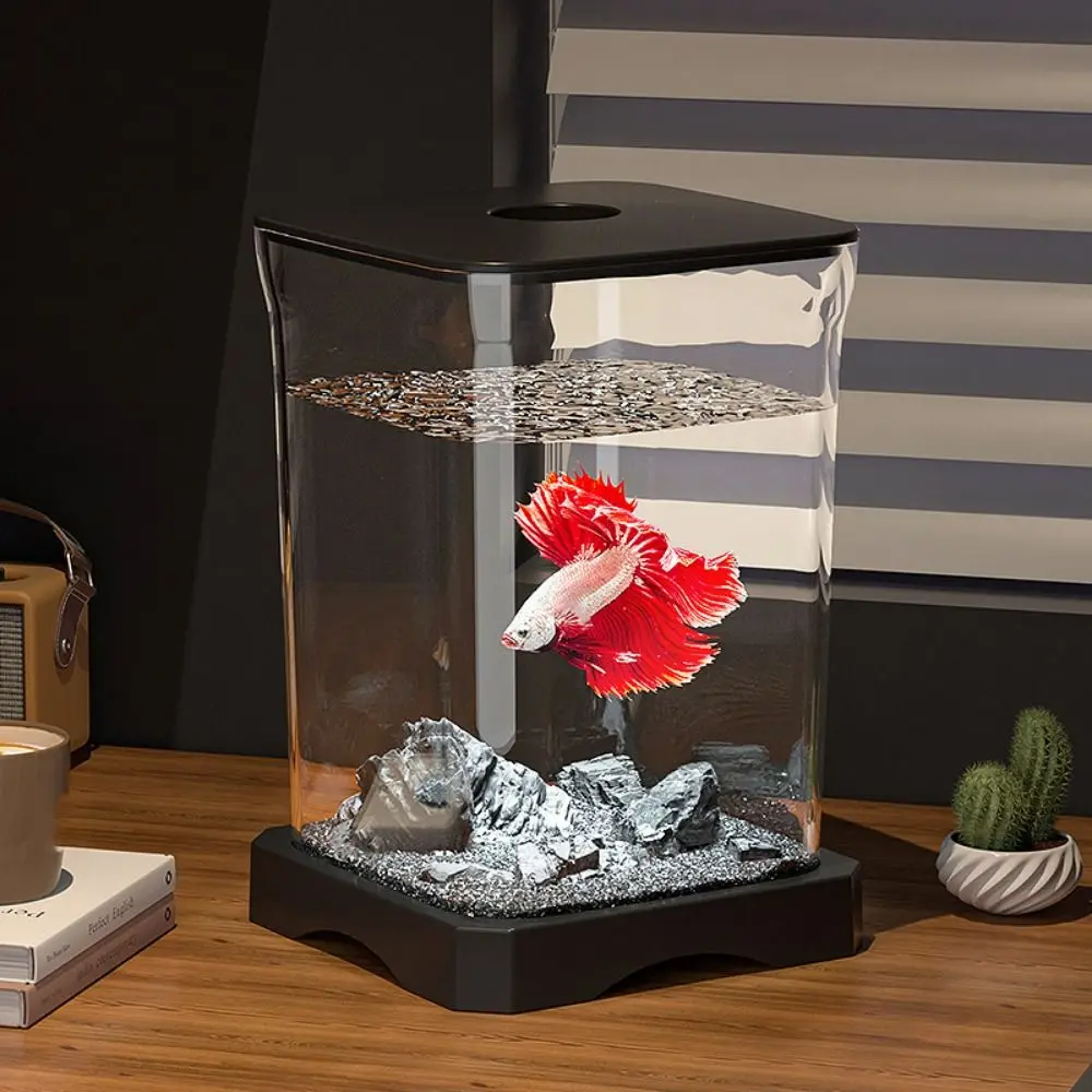 Acrylic Betta Fish Tank Removable High Transparency Mini Goldfish Tank with Feeding Hole Desktop Fish Bowl For Shrimp Clownfish
Acrylic Betta Fish Tank Removable High Transparency Mini Goldfish Tank with Feeding Hole Desktop Fish Bowl For Shrimp Clownfish