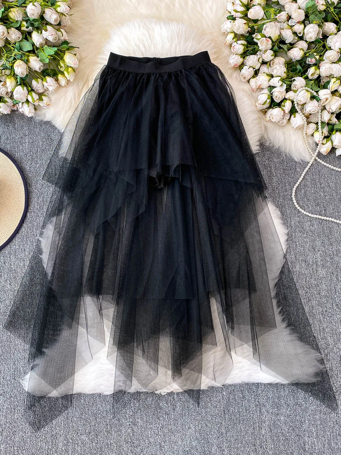 Bla Midi Skirt Women's Summer Faion Fairy Versatile High Waist Slimming Anti-exposure Irregular Me f-length Skirt
Bla Midi Skirt Women's Summer Faion Fairy Versatile High Waist Slimming Anti-exposure Irregular Me f-length Skirt