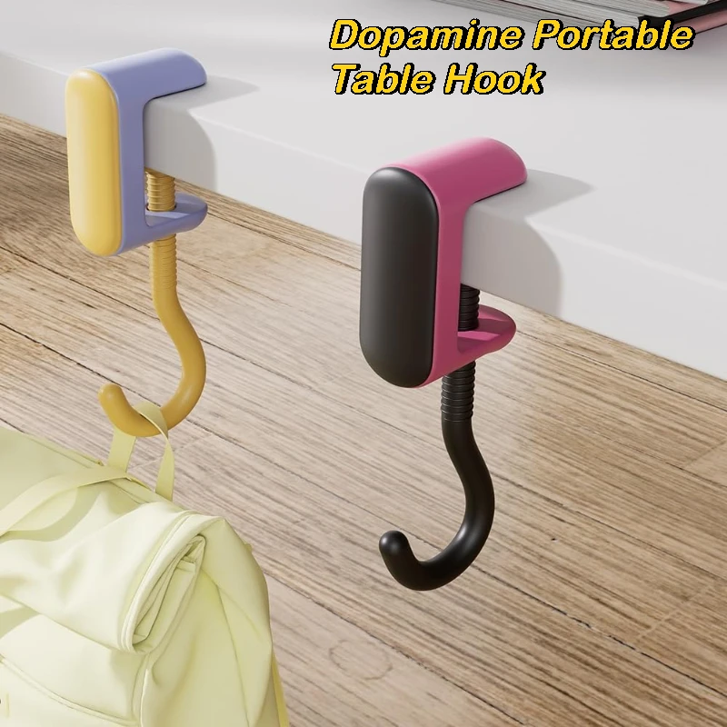 Dopamine Portable Table Hook Punch-free Hanging Bag Hook Student Desk Side Hanging bag Artifact Removable Multi-functional Hooks
Dopamine Portable Table Hook Punch-free Hanging Bag Hook Student Desk Side Hanging bag Artifact Removable Multi-functional Hooks