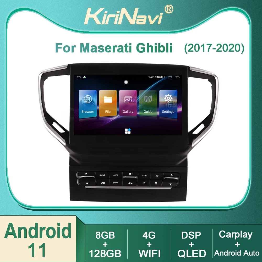 Автомагнитола Kirinavi для Maserati ghiсот 2017-2020, Android 11, DVD, мультимедийный видеоплеер, автонавигация, GPS, стерео, 4G, Wi-Fi, DSP
Автомагнитола Kirinavi для Maserati ghiсот 2017-2020, Android 11, DVD, мультимедийный видеоплеер, автонавигация, GPS, стерео, 4G, Wi-Fi, DSP
