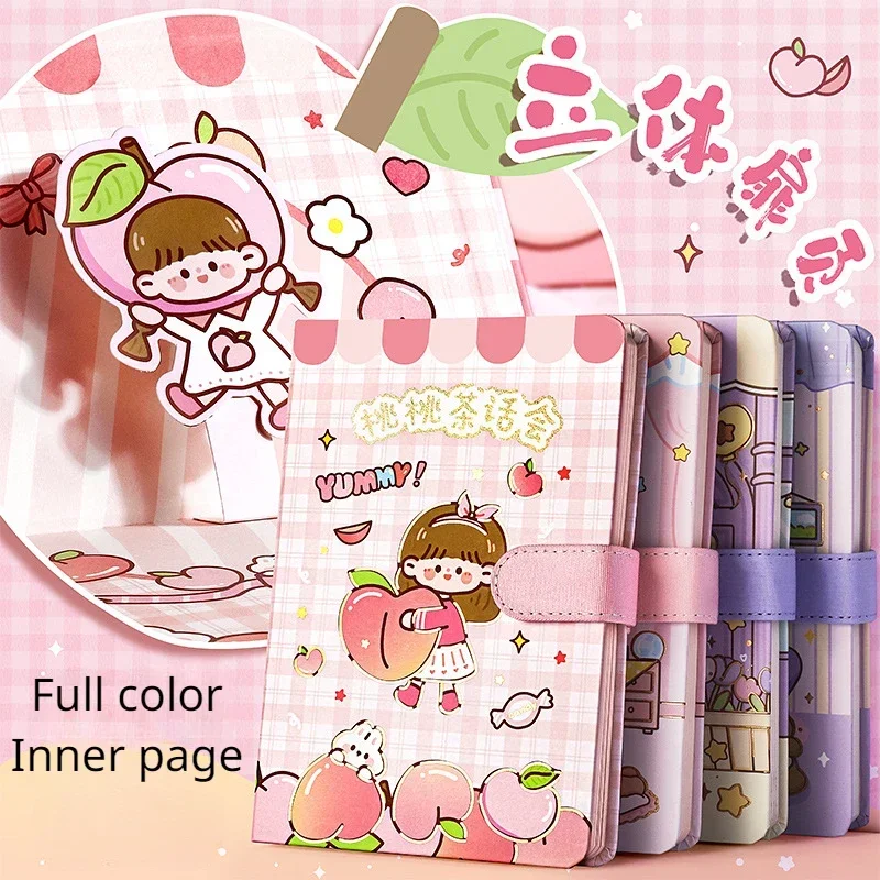 Handheld Ledger, Sweet Girl Notebook, A6 Cute Diary Notebook, Three-dimensional Title Page, Full Color Page Notepad Agenda 2025
Handheld Ledger, Sweet Girl Notebook, A6 Cute Diary Notebook, Three-dimensional Title Page, Full Color Page Notepad Agenda 2025