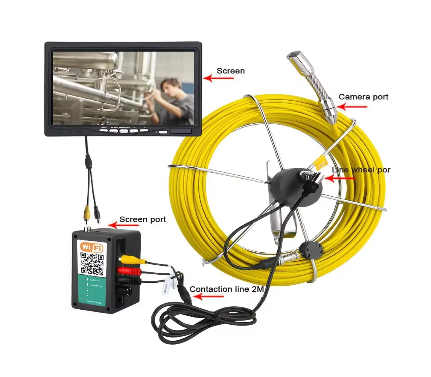 Камера осмотра эндоскопа для проверки воздуховодов
Камера осмотра эндоскопа для проверки воздуховодов