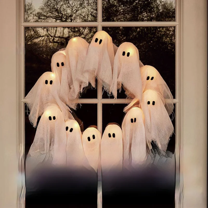 25 New Ghost Glowing Flower Ring Halloween Decoration Door Hanging For Festival Party Courtyard Indoor Bar Cosplay Accessories
25 New Ghost Glowing Flower Ring Halloween Decoration Door Hanging For Festival Party Courtyard Indoor Bar Cosplay Accessories