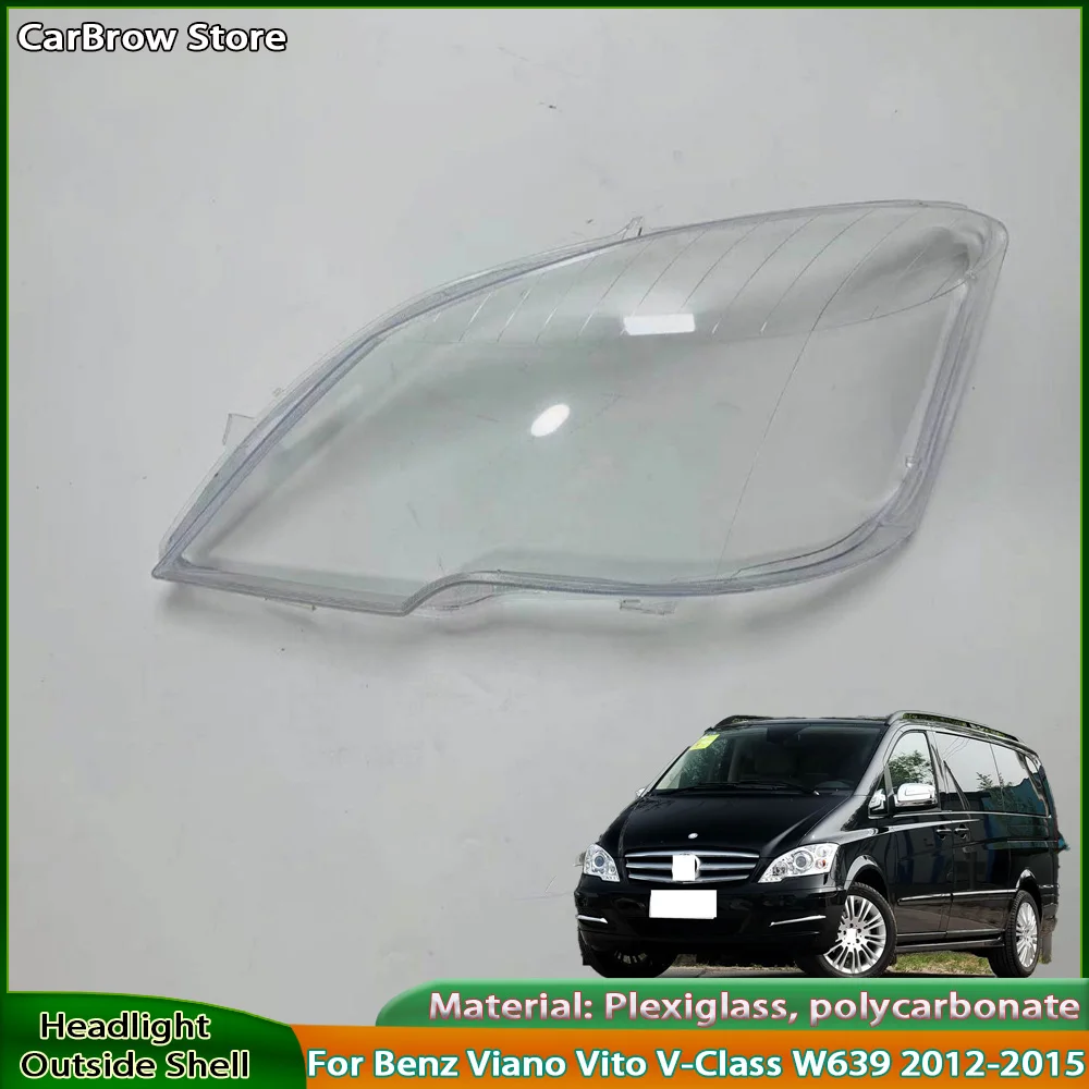 Для Mercedes-Benz Viano Vito V-Class W639 2012-2015: Прозрачная крышка фары, плафон, корпус фары, замена оригинального плафона
Для Mercedes-Benz Viano Vito V-Class W639 2012-2015: Прозрачная крышка фары, плафон, корпус фары, замена оригинального плафона