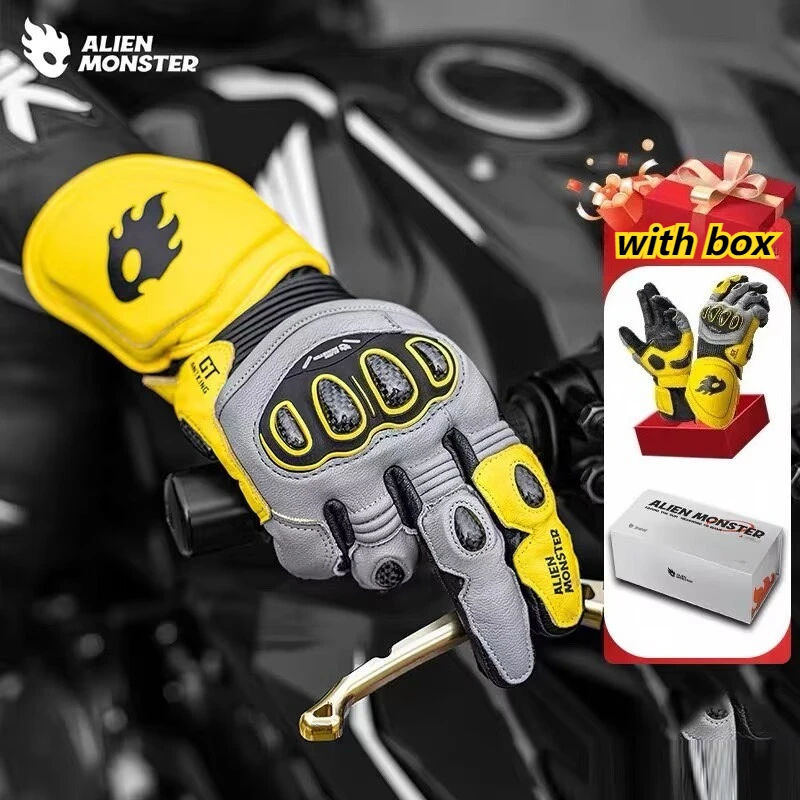 Genuine Leather Wear- Resistant Gloves Waterproof Motocross Anti-fall Cycling Motorcycle Gloves Carbon Fiber Protective Gloves
Genuine Leather Wear- Resistant Gloves Waterproof Motocross Anti-fall Cycling Motorcycle Gloves Carbon Fiber Protective Gloves