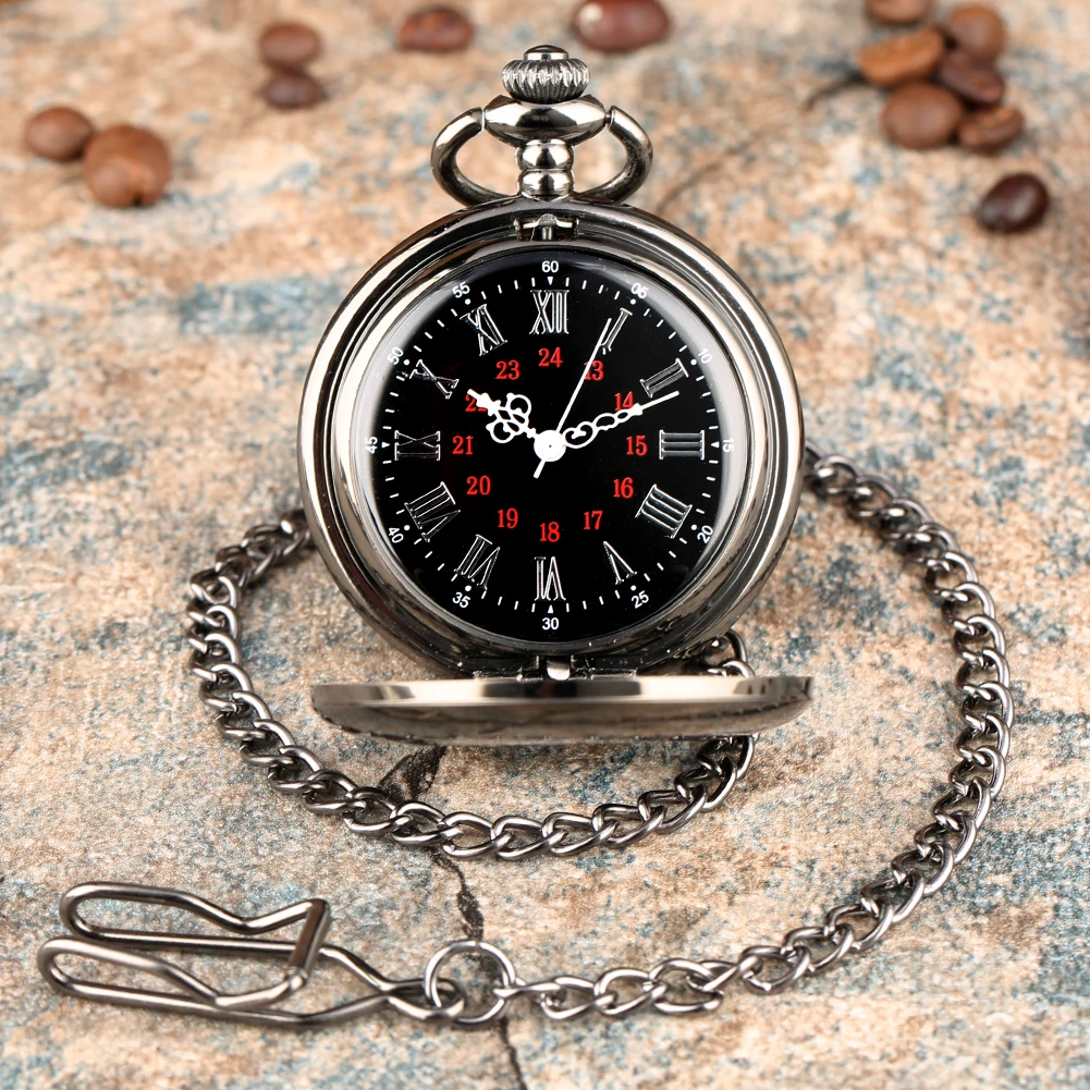 Polishing Black Hollow Mechanical Hand Winding Antique Pocket Watch Man Retro Stylish Gifts Gentleman Vintage Pocket Timepiece
Polishing Black Hollow Mechanical Hand Winding Antique Pocket Watch Man Retro Stylish Gifts Gentleman Vintage Pocket Timepiece