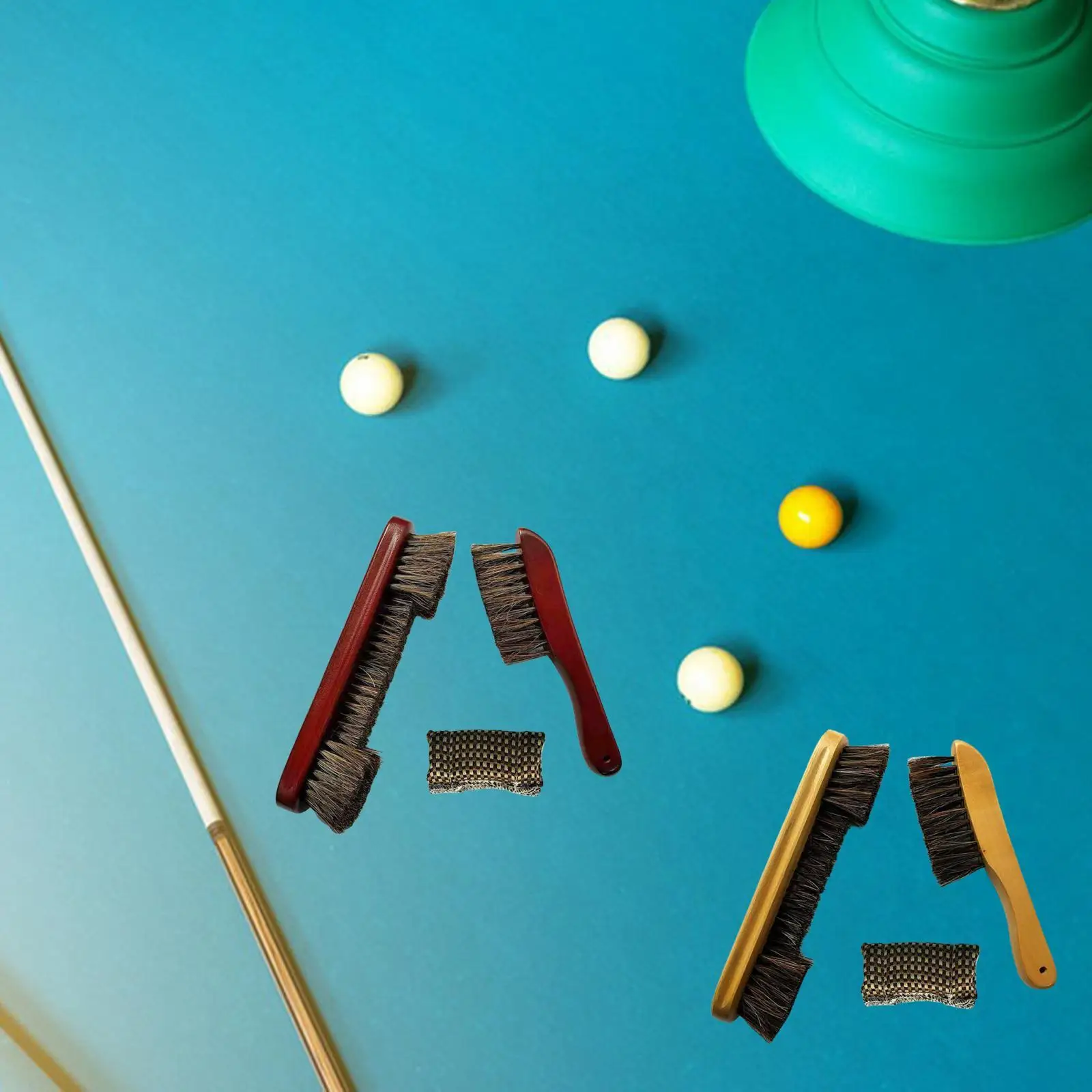 Horse Hair Brush Cue Shaft Cleaner Cloth Comfortable Gripping Wood Handle Practical Billiards Pool Table and Rail Brush Set
Horse Hair Brush Cue Shaft Cleaner Cloth Comfortable Gripping Wood Handle Practical Billiards Pool Table and Rail Brush Set