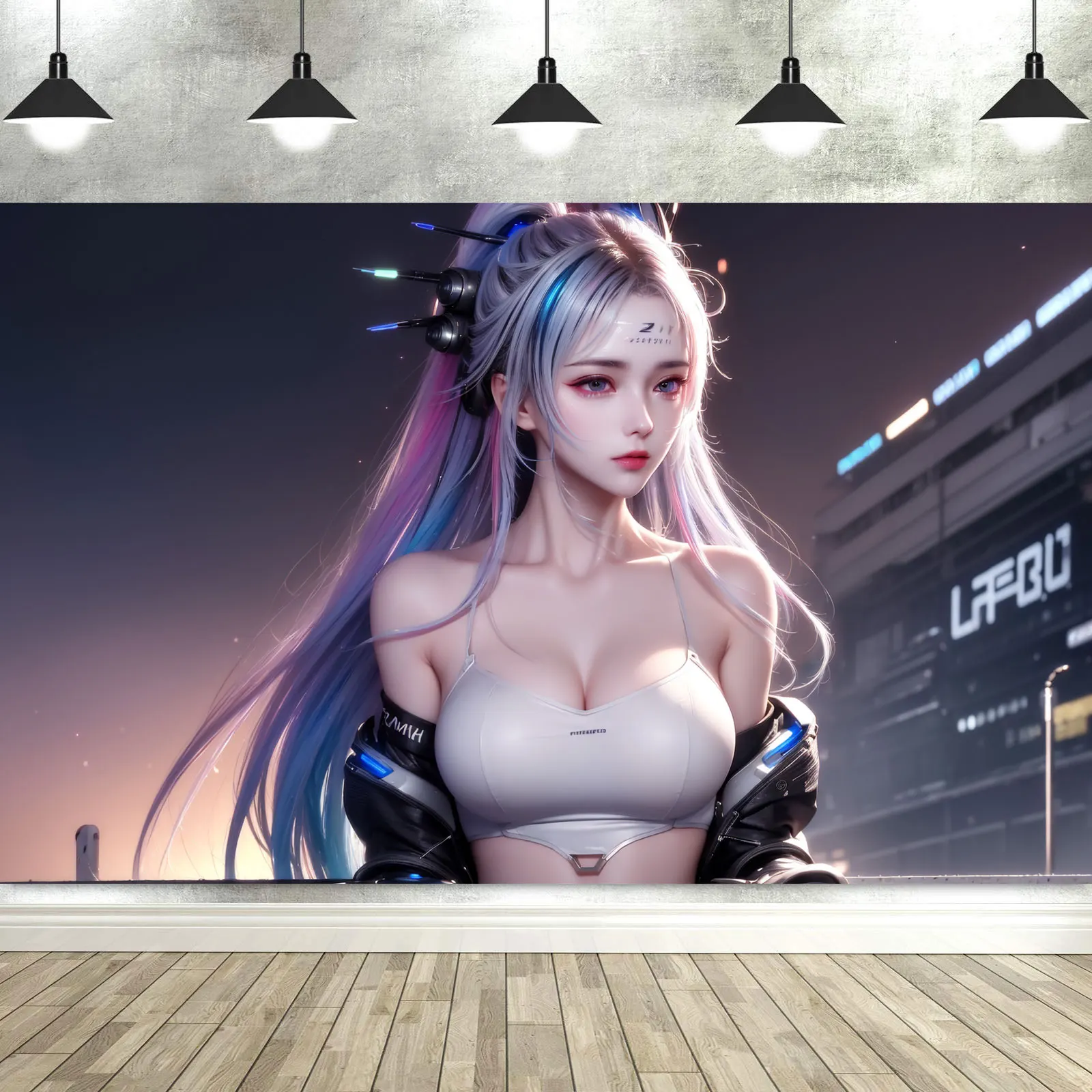 Cyberpunk Female Character Background Fabric Fashion Accessories Photography Background Banner Decoration
Cyberpunk Female Character Background Fabric Fashion Accessories Photography Background Banner Decoration
