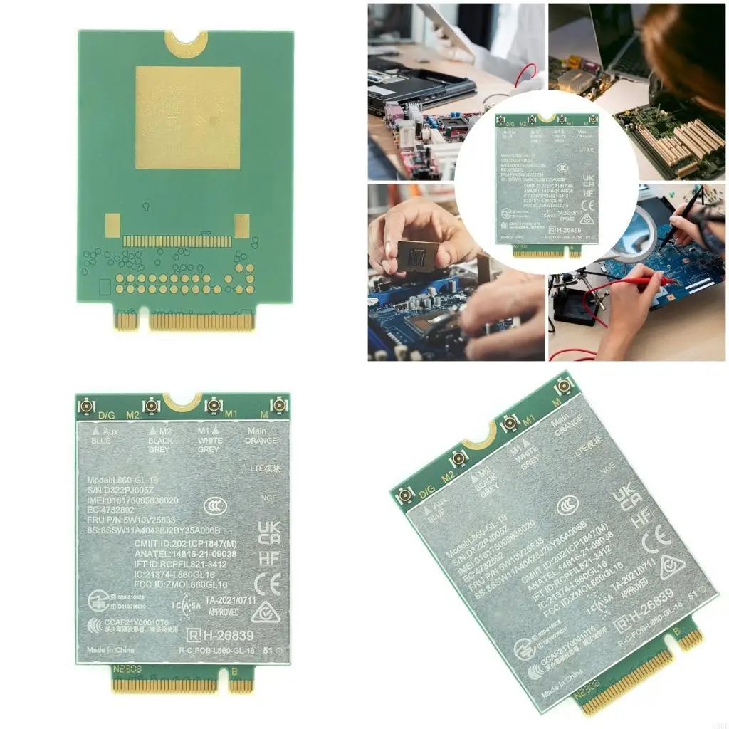 900F L860-GL-16 4G LTE And WCDMA Compatible Networking Card M.2 Form Factor For L13
900F L860-GL-16 4G LTE And WCDMA Compatible Networking Card M.2 Form Factor For L13