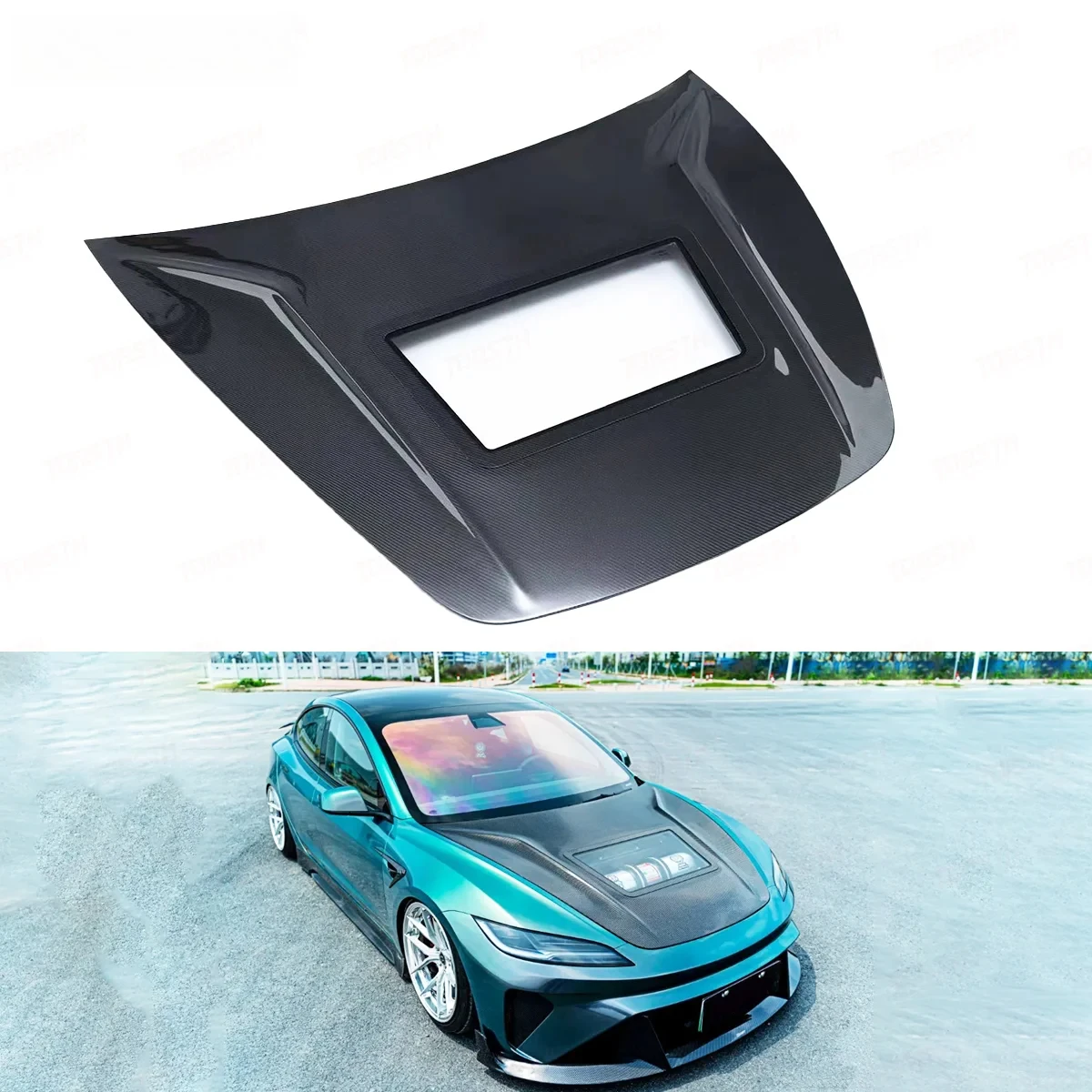 Transparent Carbon Fiber Hood For 2024+ Tesla Model 3 Lightweight Performance Custom Exterior Engine Cover New Condition
Transparent Carbon Fiber Hood For 2024+ Tesla Model 3 Lightweight Performance Custom Exterior Engine Cover New Condition