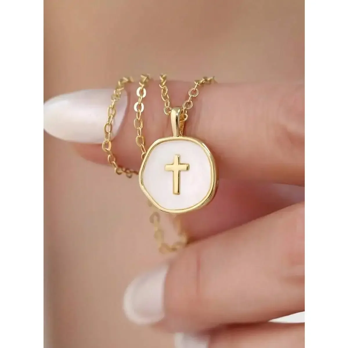 Minimalist Dainty Gold Stainless Steel Tiny Cross Necklace Christian Faith Pendant Jewelry Gift for Women Baptism Mother’s Day Christmas Teen Girls
Minimalist Dainty Gold Stainless Steel Tiny Cross Necklace Christian Faith Pendant Jewelry Gift for Women Baptism Mother’s Day Christmas Teen Girls