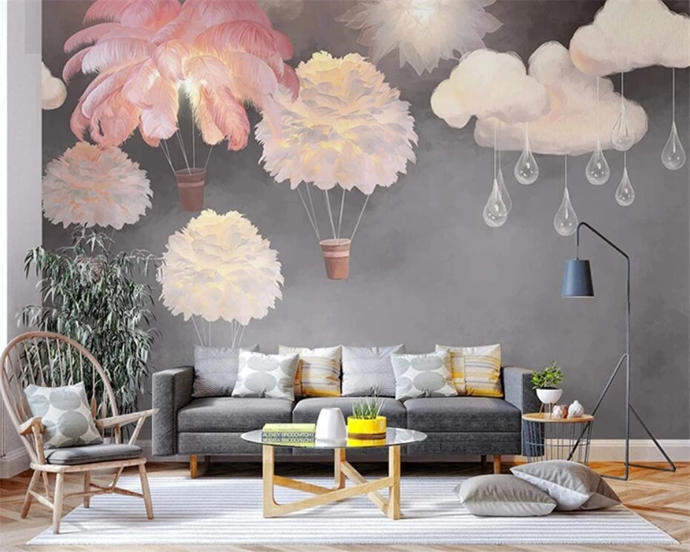 Customized flowers Nordic Cloud balloon children's room wallpaper boy girl mural bedroom Living room sofa TV background wall 3d
Customized flowers Nordic Cloud balloon children's room wallpaper boy girl mural bedroom Living room sofa TV background wall 3d