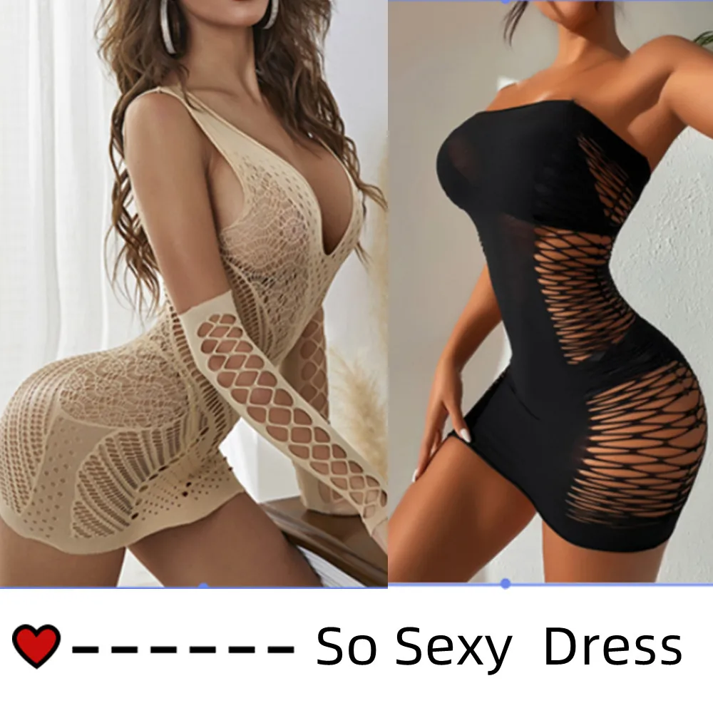 Nightwear Hollow Out Sexy Dresses Mesh See-Through Mini Dress Women Clothing 2025 Black Clubwear Bodycon Dress For Women
Nightwear Hollow Out Sexy Dresses Mesh See-Through Mini Dress Women Clothing 2025 Black Clubwear Bodycon Dress For Women