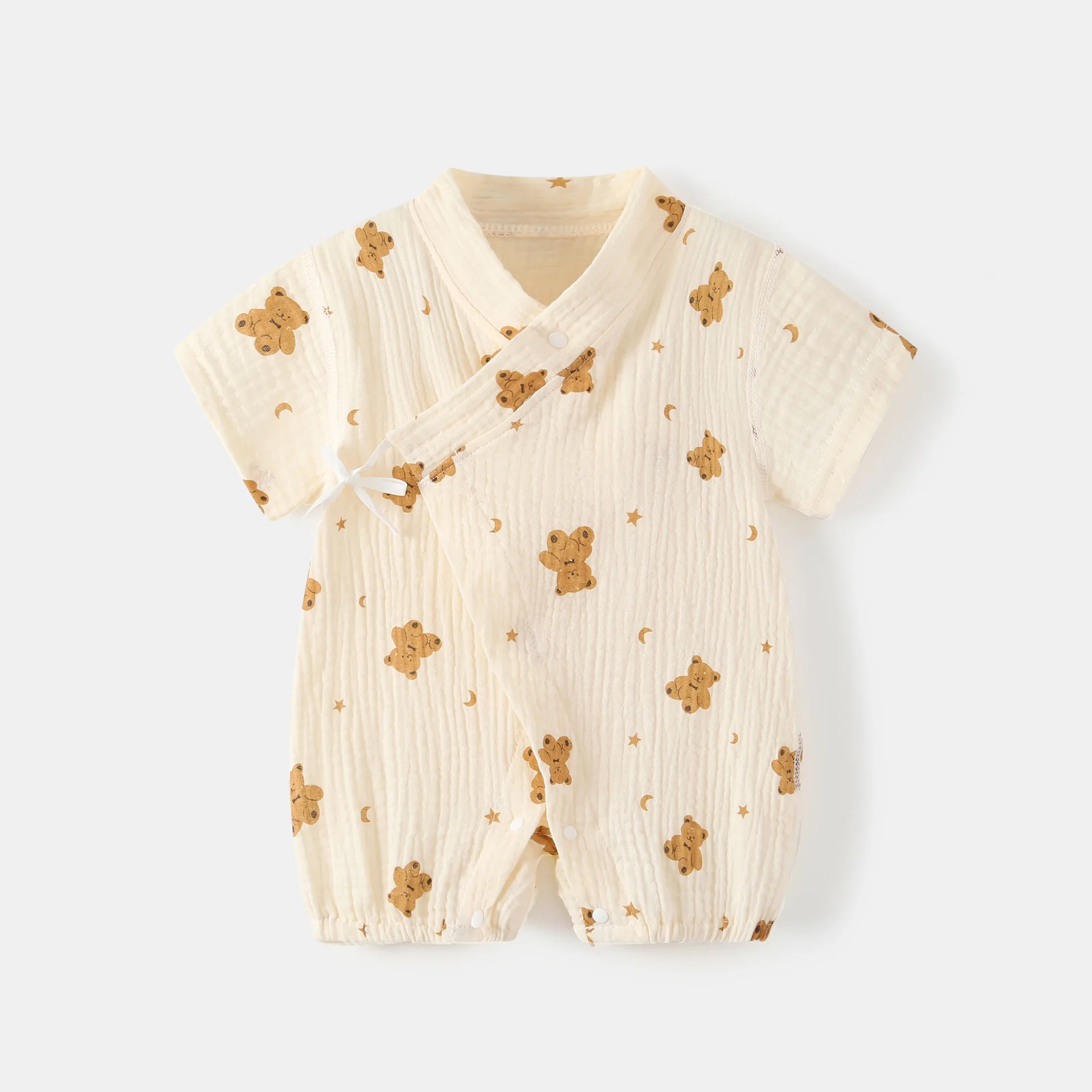 New Summer Onesie Breathable Gauze Baby Short Sleeve Pajamas Newborn Thin Cotton Sleepwear Romper Baby Soft Cotton Short Pajamas
New Summer Onesie Breathable Gauze Baby Short Sleeve Pajamas Newborn Thin Cotton Sleepwear Romper Baby Soft Cotton Short Pajamas