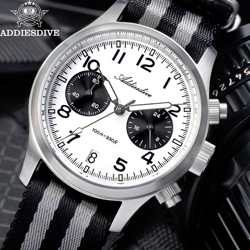 ADDIESDIVE Chronograph Men Watch 2025 New Japan VK64 Luxury BGW9 Luminous Sapphire Glass 100m Waterproof Quartz Wristwatch 38mm
ADDIESDIVE Chronograph Men Watch 2025 New Japan VK64 Luxury BGW9 Luminous Sapphire Glass 100m Waterproof Quartz Wristwatch 38mm