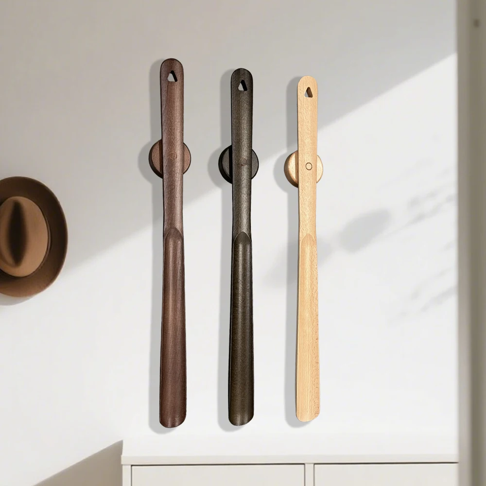 50cm Magnetic Beech Shoe Horn, Long-handled Shoe Wearing Tool for Home Use with Drill-free Magnetic Base
50cm Magnetic Beech Shoe Horn, Long-handled Shoe Wearing Tool for Home Use with Drill-free Magnetic Base