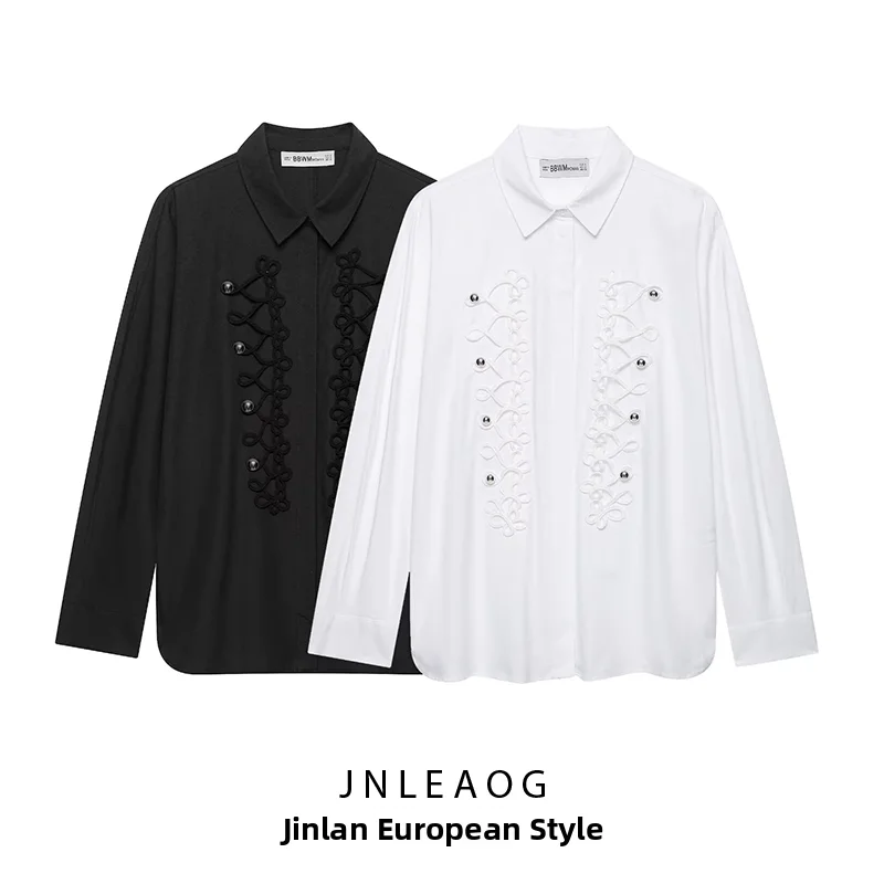 JNLEAOG Summer New Women's Fashion Shirt Linen White Knot Button Loose Fit Long Sleeve Polyester Fiber Breathable Comfortable
JNLEAOG Summer New Women's Fashion Shirt Linen White Knot Button Loose Fit Long Sleeve Polyester Fiber Breathable Comfortable