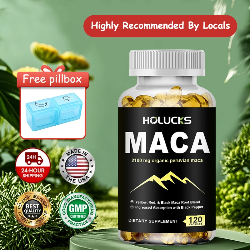 Pure MACA Root Capsules, Support Hormone Balance, Fertility & Mood, Stress Relief, General Wellness, Non-GMO, Vegan
Pure MACA Root Capsules, Support Hormone Balance, Fertility & Mood, Stress Relief, General Wellness, Non-GMO, Vegan