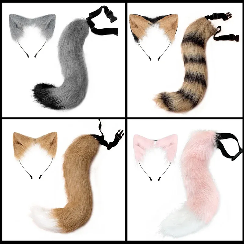 Fox Ears and Tail Set Faux Fur Cat-Foxes Ears Headband With Tail Set Tail Foxes Cat Ears Paw Gloves Tail Halloween Cosplay Props
Fox Ears and Tail Set Faux Fur Cat-Foxes Ears Headband With Tail Set Tail Foxes Cat Ears Paw Gloves Tail Halloween Cosplay Props